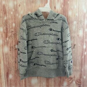 Champion Gray Toddler Logo Hoodie